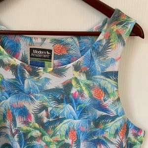 Men’s L Modern Amusement Tank Top Jungle Floral